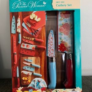 New Pioneer Woman Sweet Rose 20 Pc Cutlery Set